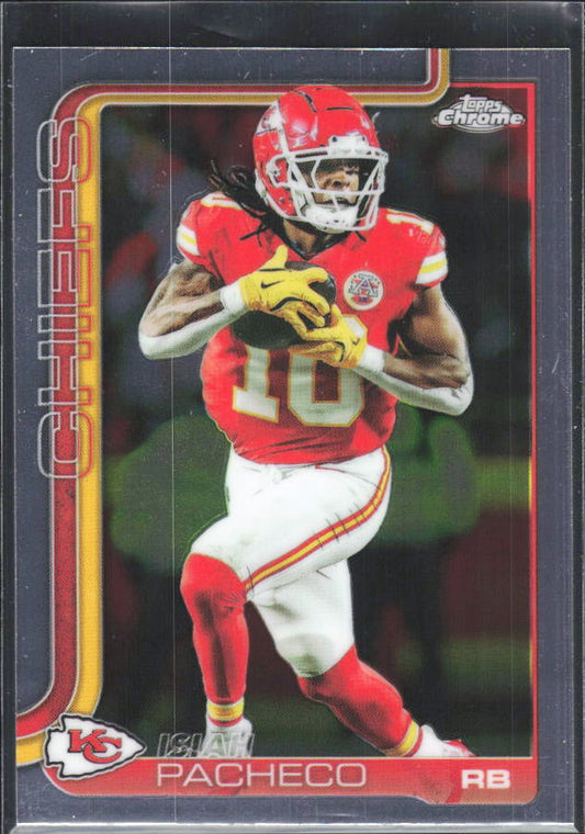 2025 Topps Chrome #149 Isiah Pacheco – framsida