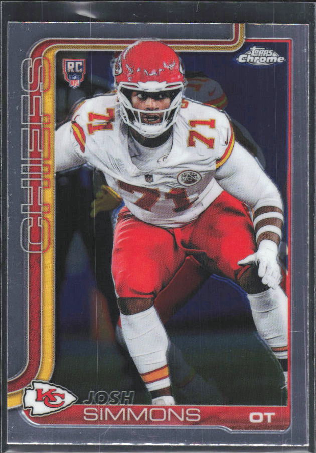 2025 Topps Chrome #304 Josh Simmons – framsida