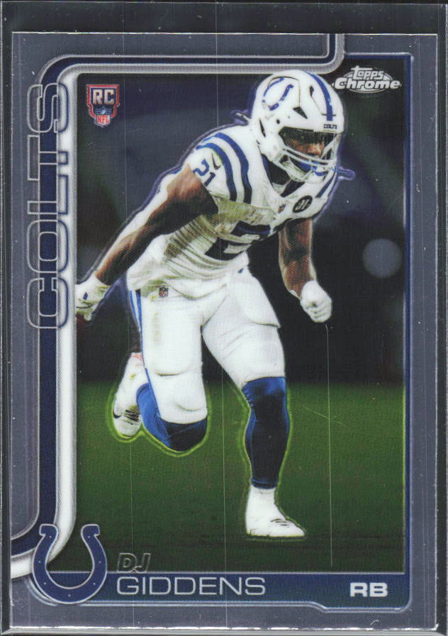2025 Topps Chrome #390 DJ Giddens – framsida