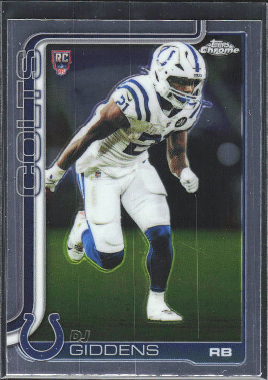 2025 Topps Chrome #390 DJ Giddens – framsida