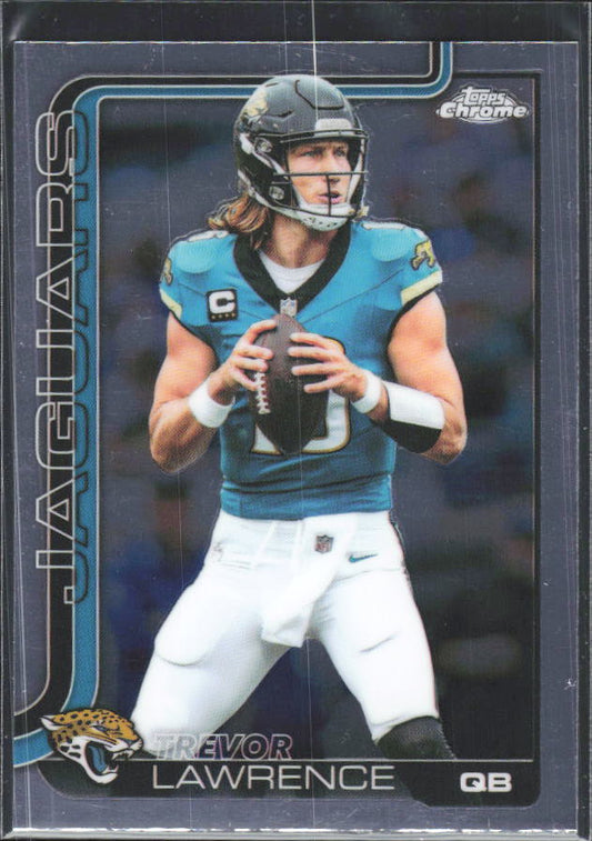 2025 Topps Chrome #138 Trevor Lawrence – framsida