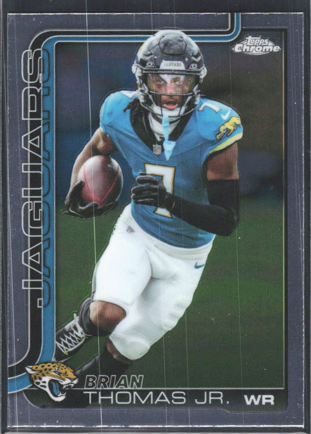 2025 Topps Chrome #135 Brian Thomas Jr. – framsida