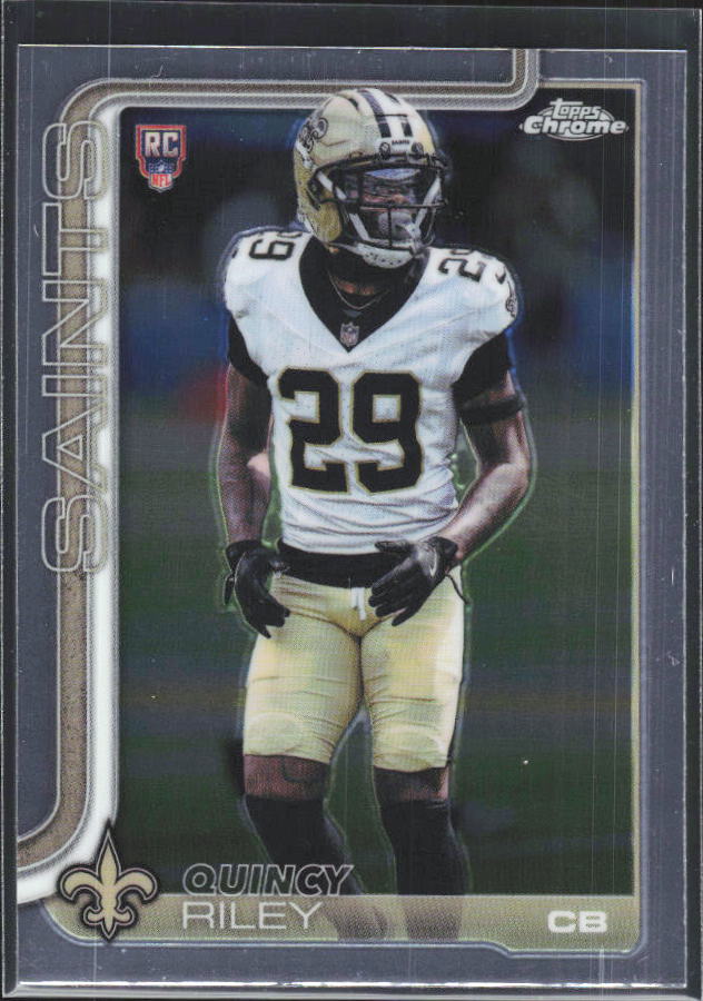 2025 Topps Chrome #369 Quincy Riley – framsida