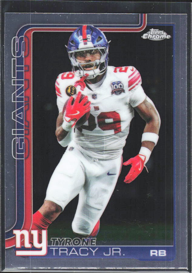 2025 Topps Chrome #228 Tyrone Tracy Jr. – framsida