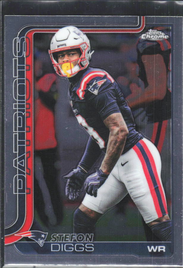 2025 Topps Chrome #205 Stefon Diggs – framsida