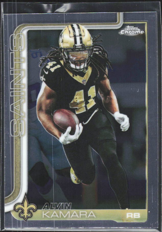 2025 Topps Chrome #215 Alvin Kamara – framsida