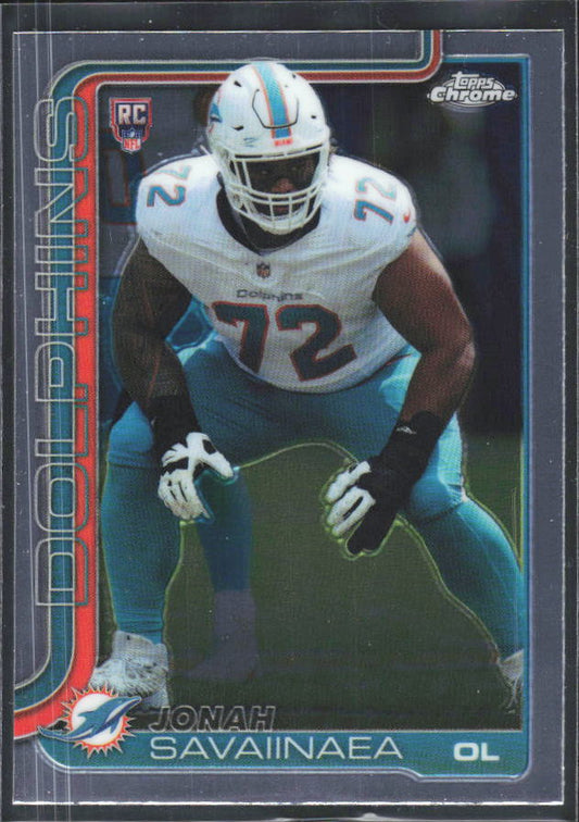 2025 Topps Chrome #380 Jonah Savaiinaea – framsida