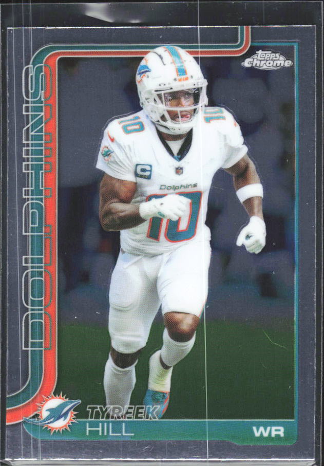 2025 Topps Chrome #185 Tyreek Hill – framsida