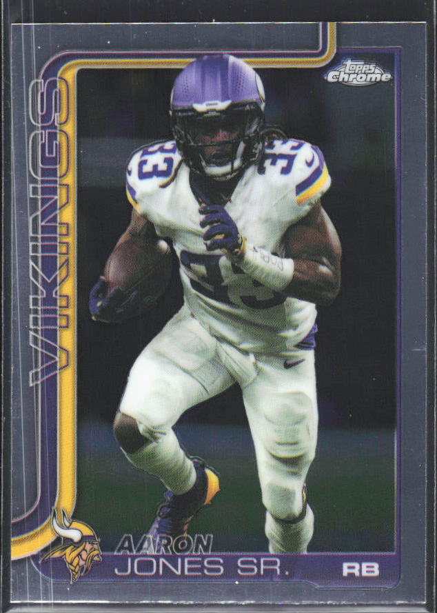 2025 Topps Chrome #201 Aaron Jones – framsida