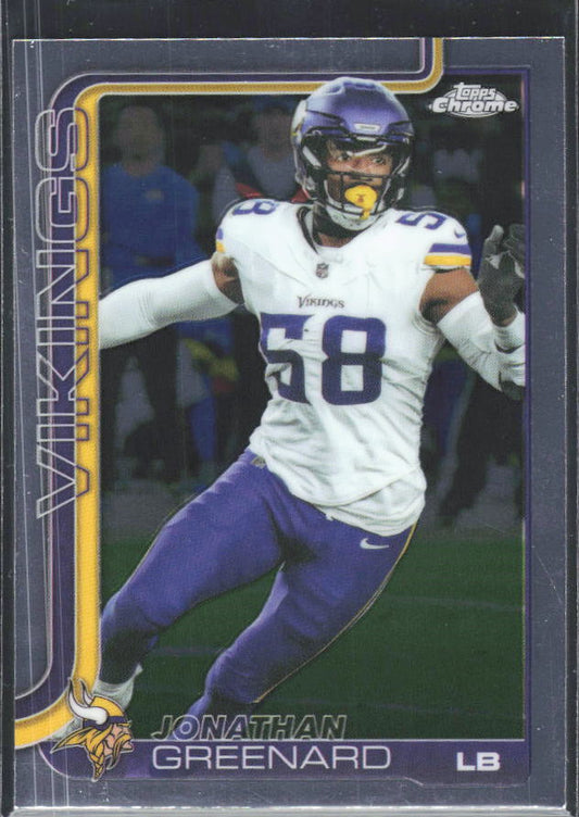 2025 Topps Chrome #197 Jonathan Greenard – framsida