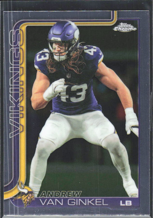 2025 Topps Chrome #198 Andrew Van Ginkel – framsida