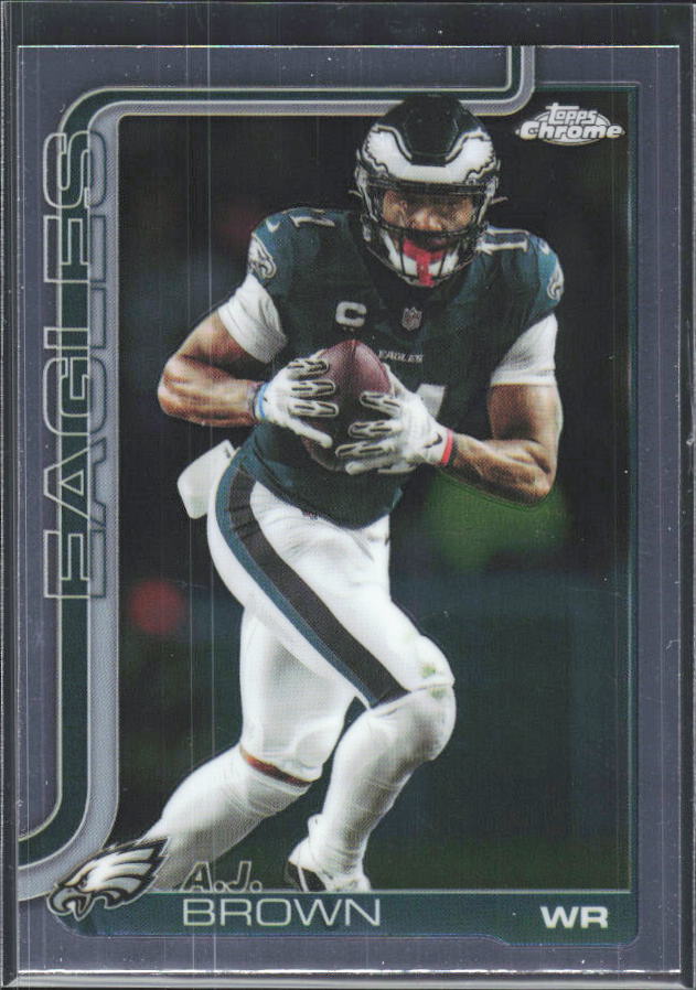 2025 Topps Chrome #243 A.J. Brown – framsida