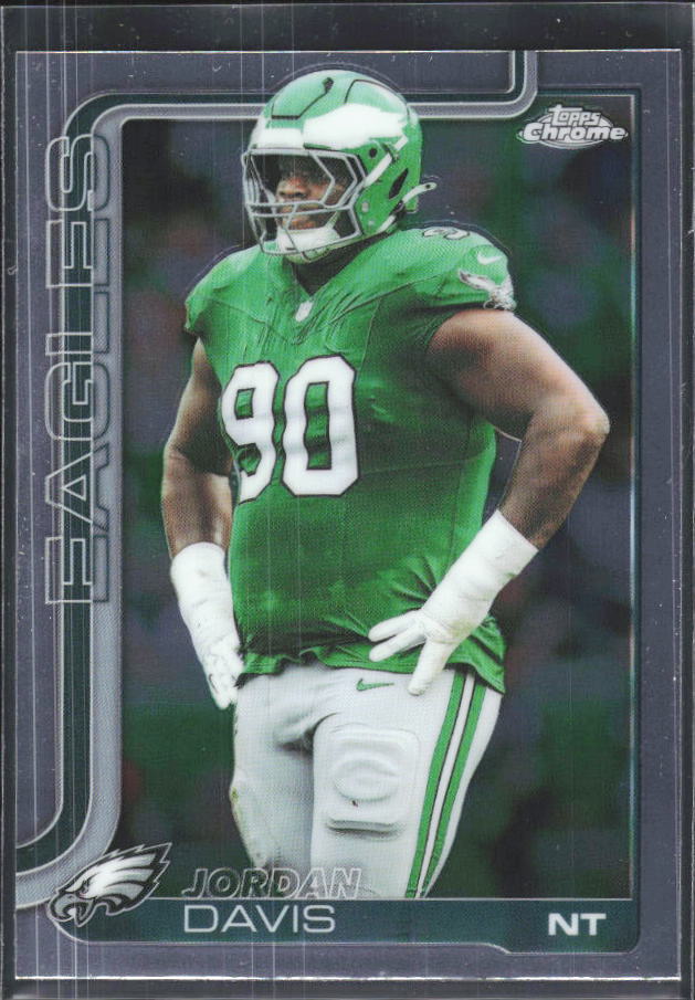 2025 Topps Chrome #249 Jordan Davis – framsida