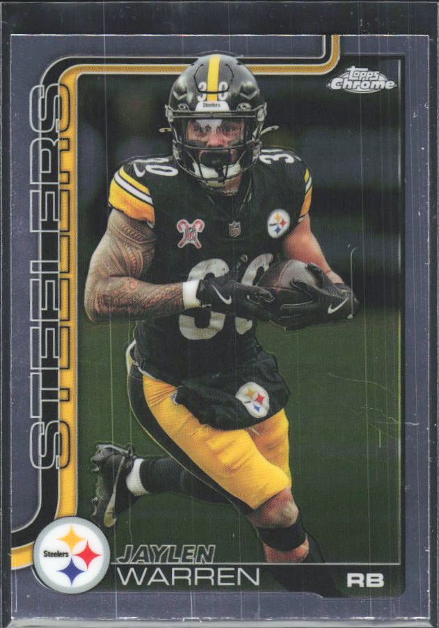 2025 Topps Chrome #253 Jaylen Warren – framsida