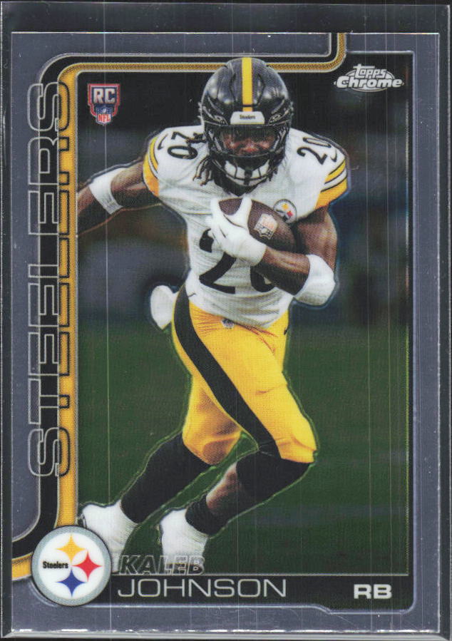 2025 Topps Chrome #323 Kaleb Johnson – framsida