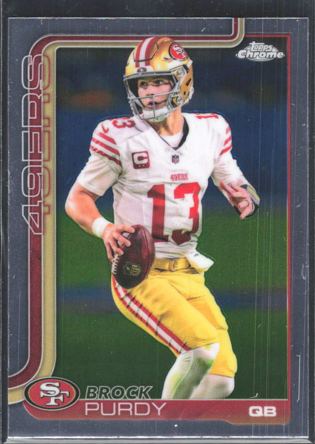 2025 Topps Chrome #262 Brock Purdy – framsida