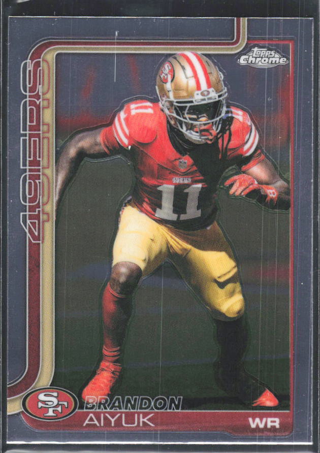 2025 Topps Chrome #266 Brandon Aiyuk – framsida