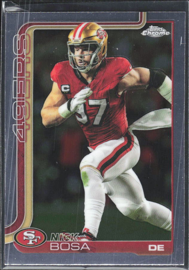 2025 Topps Chrome #264 Nick Bosa – framsida
