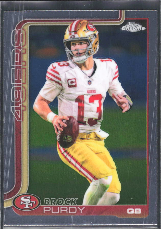 2025 Topps Chrome #262 Brock Purdy – framsida