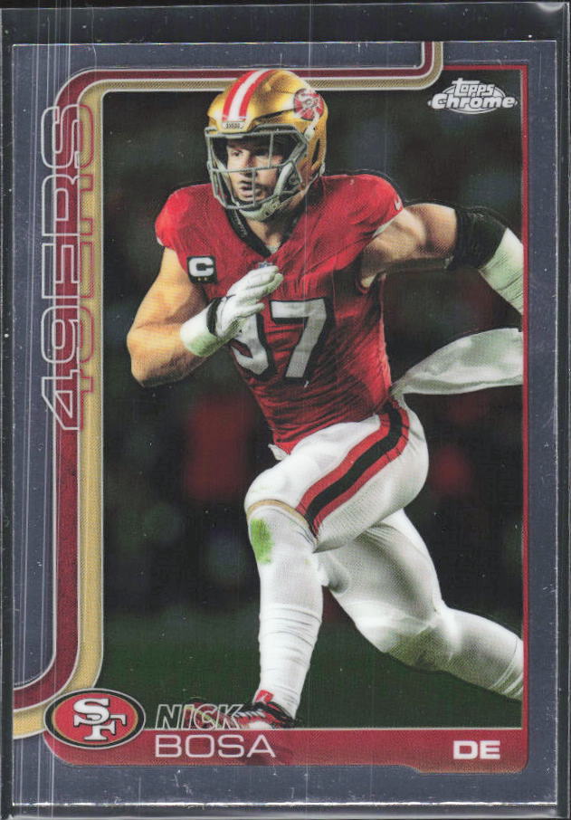 2025 Topps Chrome #264 Nick Bosa – framsida