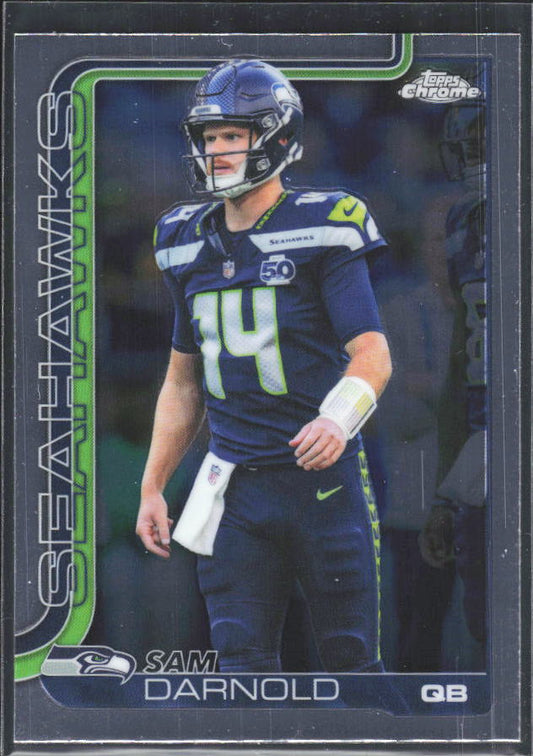 2025 Topps Chrome #275 Sam Darnold – framsida