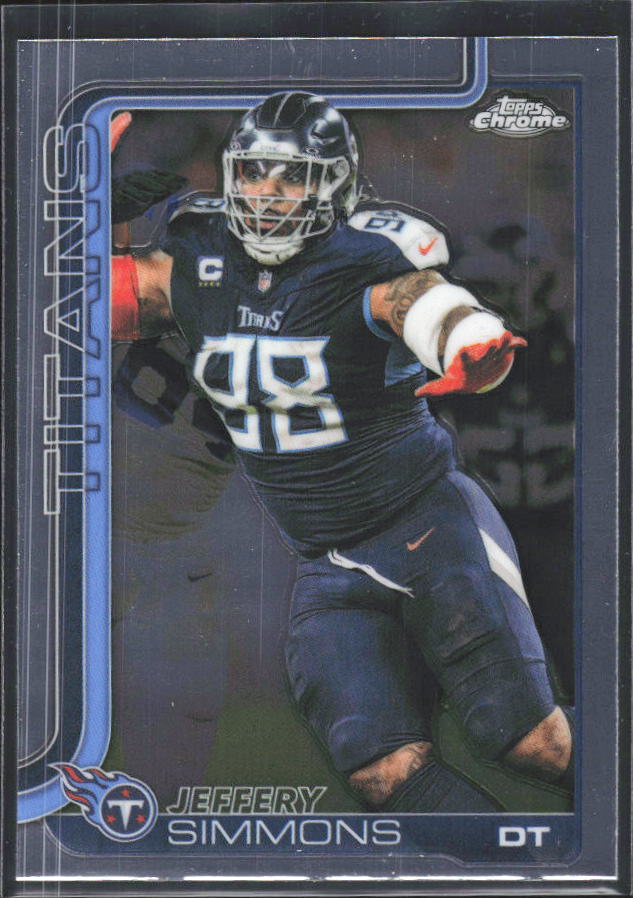 2025 Topps Chrome #289 Jeffery Simmons – framsida