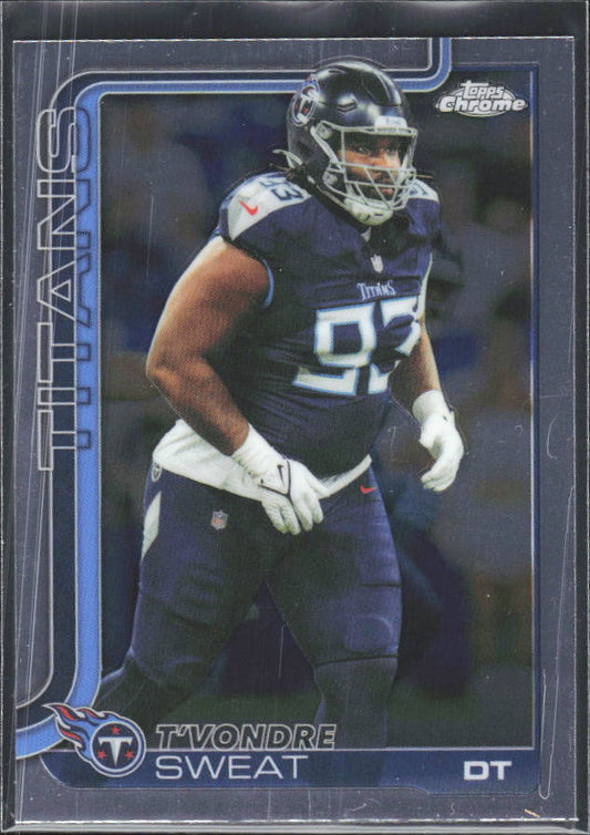 2025 Topps Chrome #292 T'Vondre Sweat – framsida