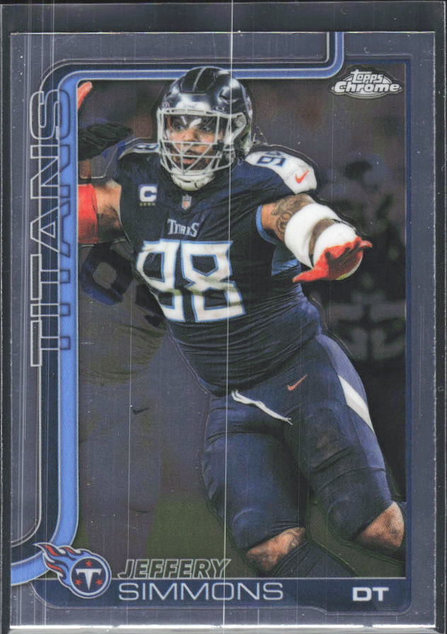 2025 Topps Chrome #289 Jeffery Simmons – framsida