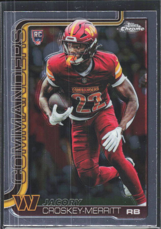 2025 Topps Chrome #387 Jacory Croskey-Merritt – framsida