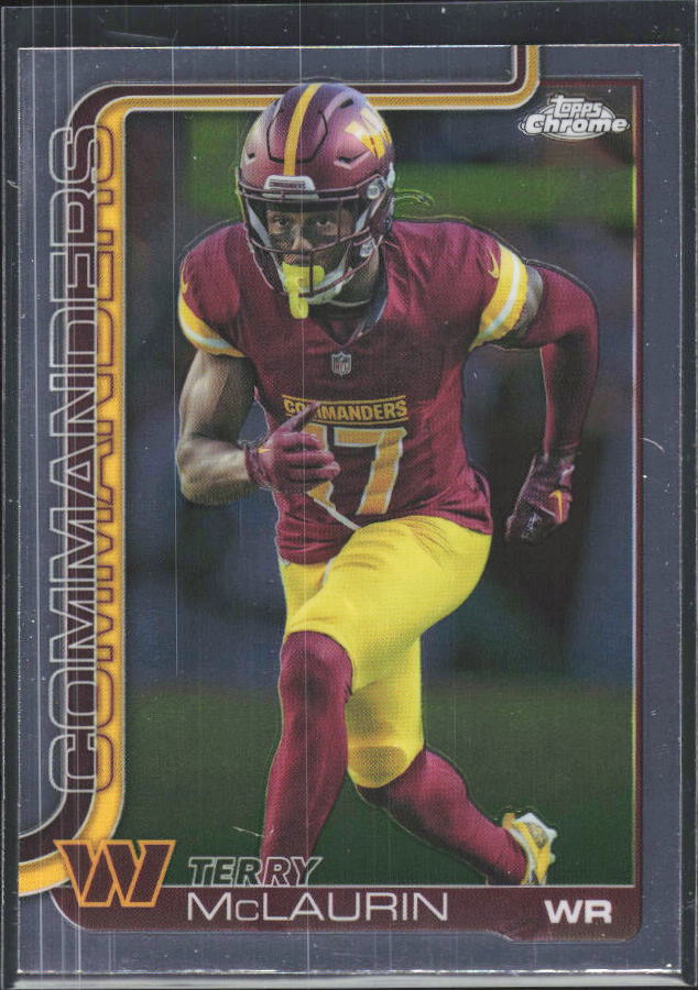 2025 Topps Chrome #208 Terry McLaurin – framsida