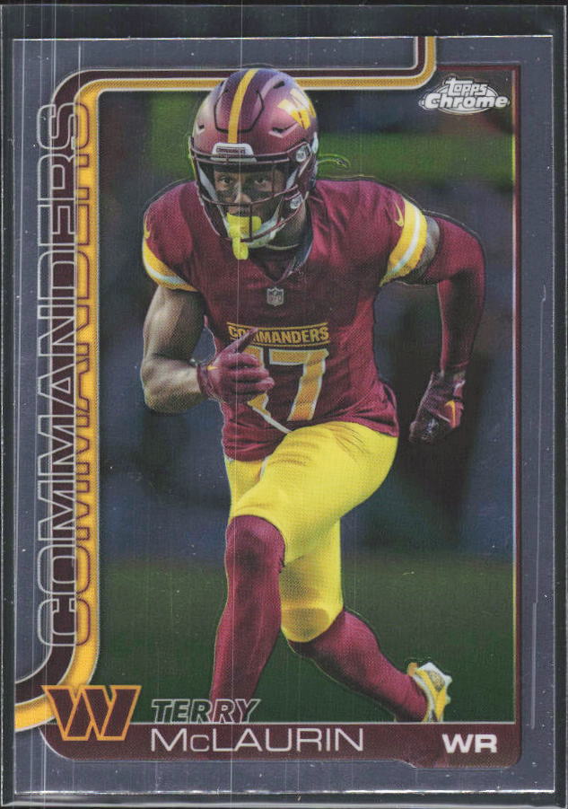 2025 Topps Chrome #208 Terry McLaurin – framsida