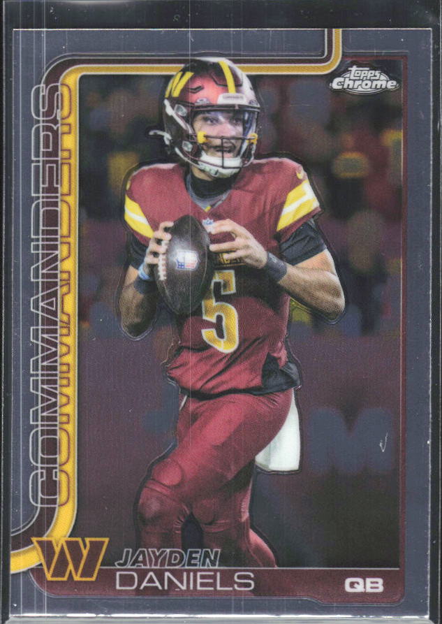 2025 Topps Chrome #295 Jayden Daniels – framsida