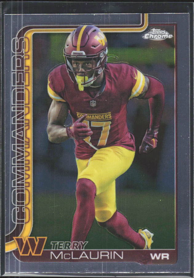 2025 Topps Chrome #208 Terry McLaurin – framsida