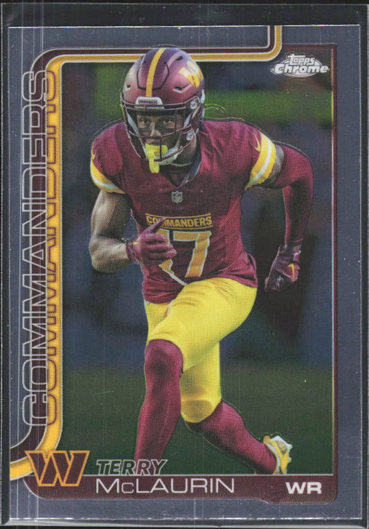 2025 Topps Chrome #208 Terry McLaurin – framsida