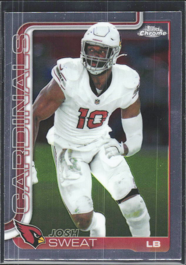 2025 Topps Chrome #10 Josh Sweat – framsida