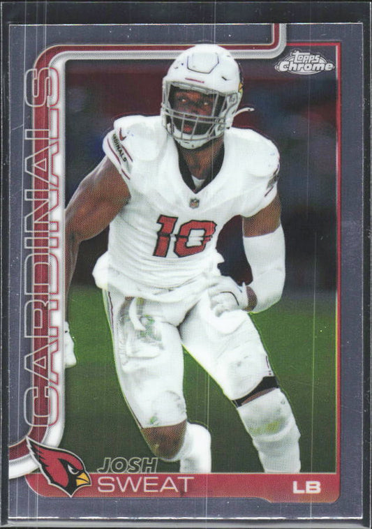 2025 Topps Chrome #10 Josh Sweat – framsida