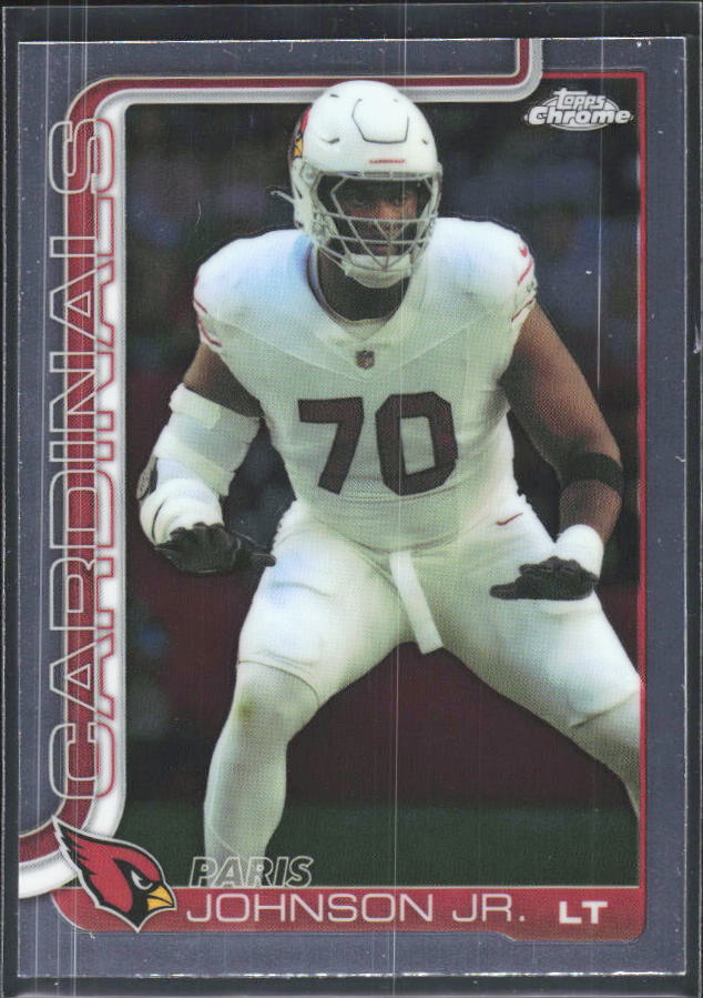 2025 Topps Chrome #3 Paris Johnson Jr. – framsida