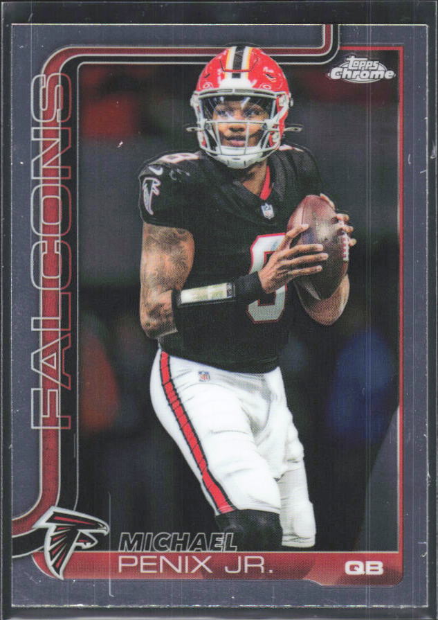 2025 Topps Chrome #15 Michael Penix Jr. – framsida