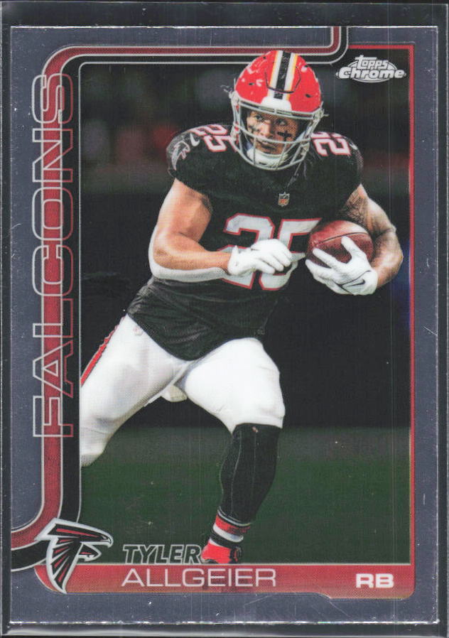 2025 Topps Chrome #17 Tyler Allgeier – framsida