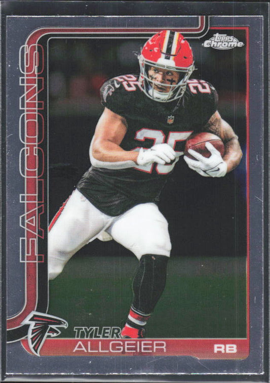 2025 Topps Chrome #17 Tyler Allgeier – framsida