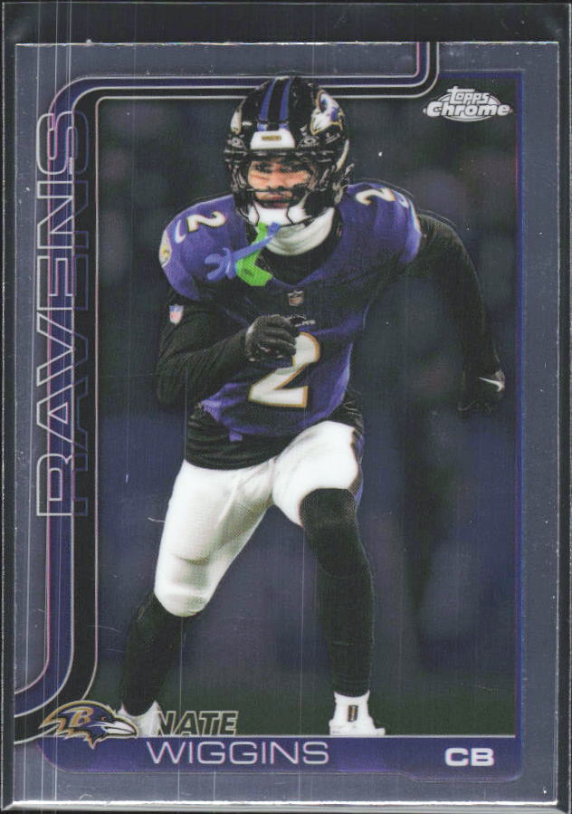 2025 Topps Chrome #28 Nate Wiggins – framsida