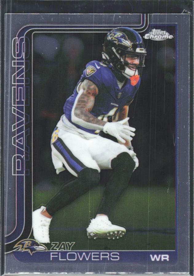 2025 Topps Chrome #22 Zay Flowers – framsida