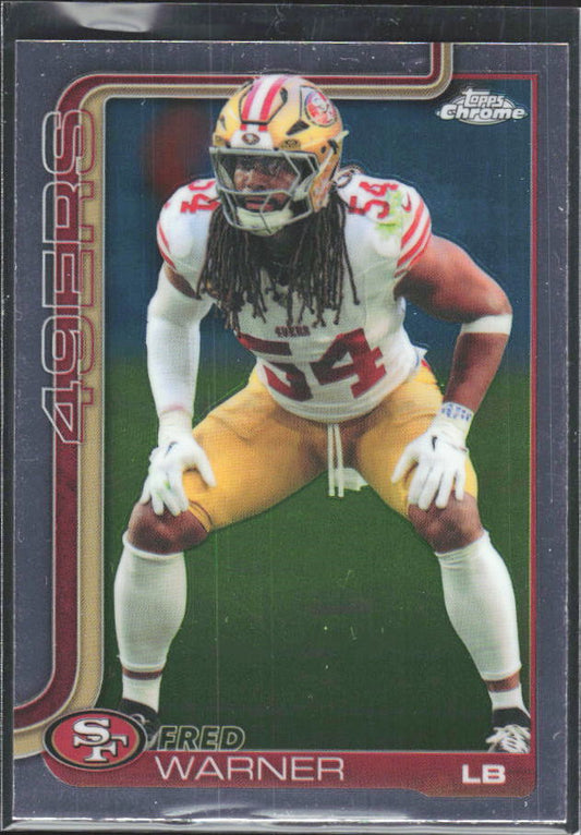 2025 Topps Chrome #268 Fred Warner – framsida