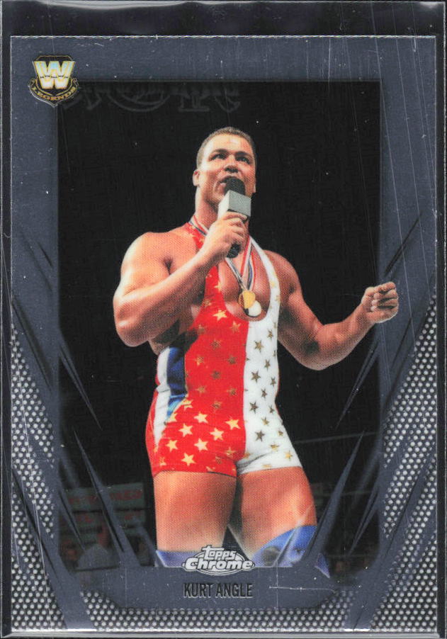 2026 Topps Chrome WWE #123 Kurt Angle – framsida