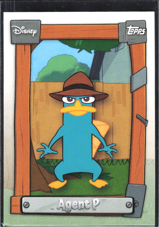 2026 Topps Disney Neon #P&F-20 Agent P Phineas & Ferb – framsida