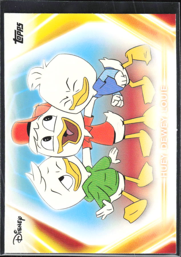 2026 Topps Disney Neon #152 Huey, Dewey, Louie – framsida