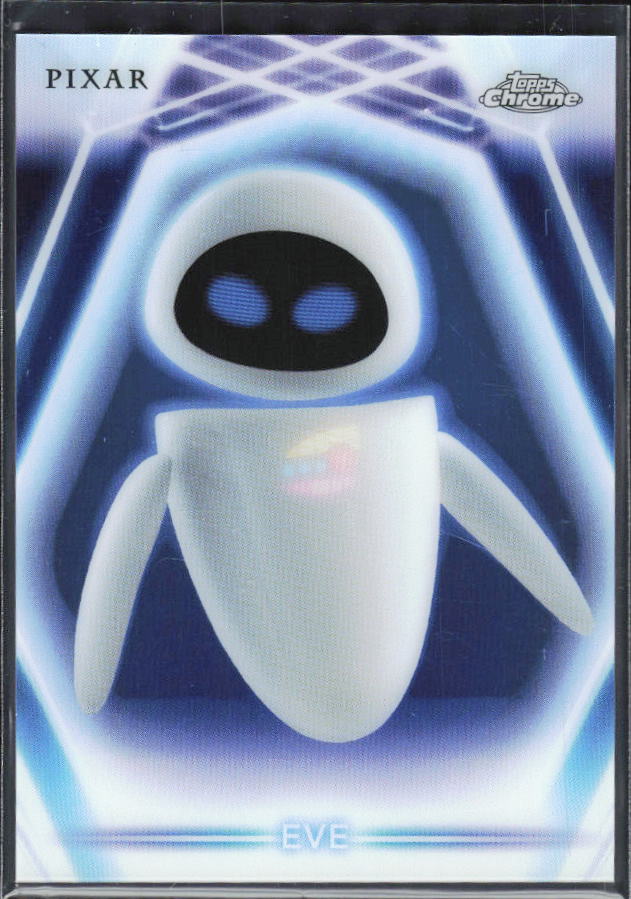 2026 Topps Disney Neon #CNE-20 EVE Chrome Etch – framsida