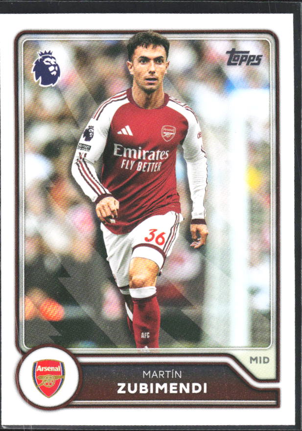 2026-27 Topps Premier League #26 Martín Zubimendi – framsida