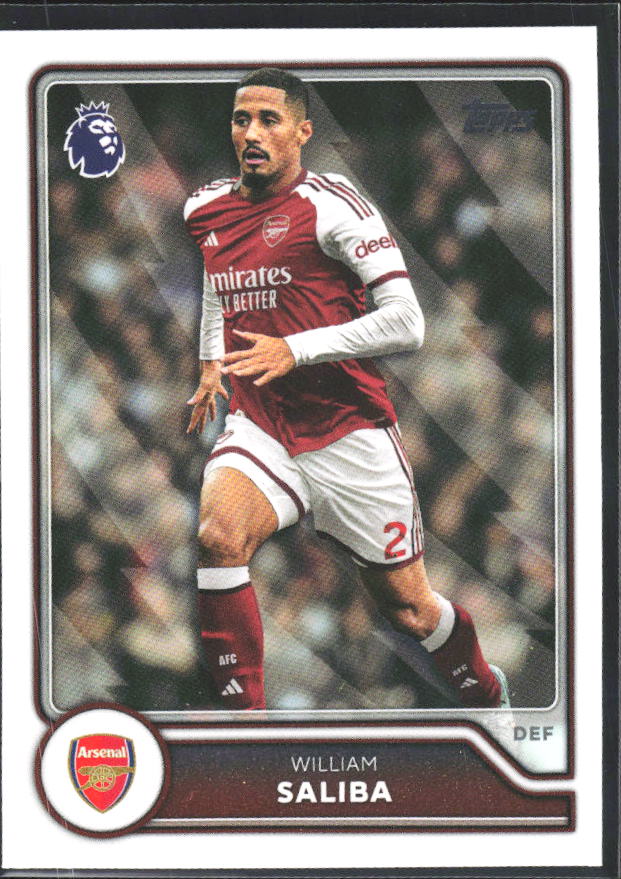 2026-27 Topps Premier League #21 William Saliba – framsida