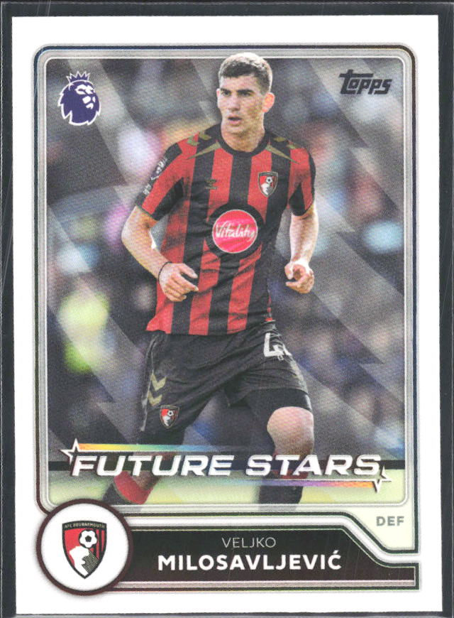 2026-27 Topps Premier League Future Stars #3 Veljko Milosavljević – framsida